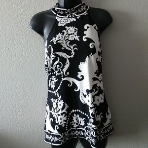 White House black market halter top blouse